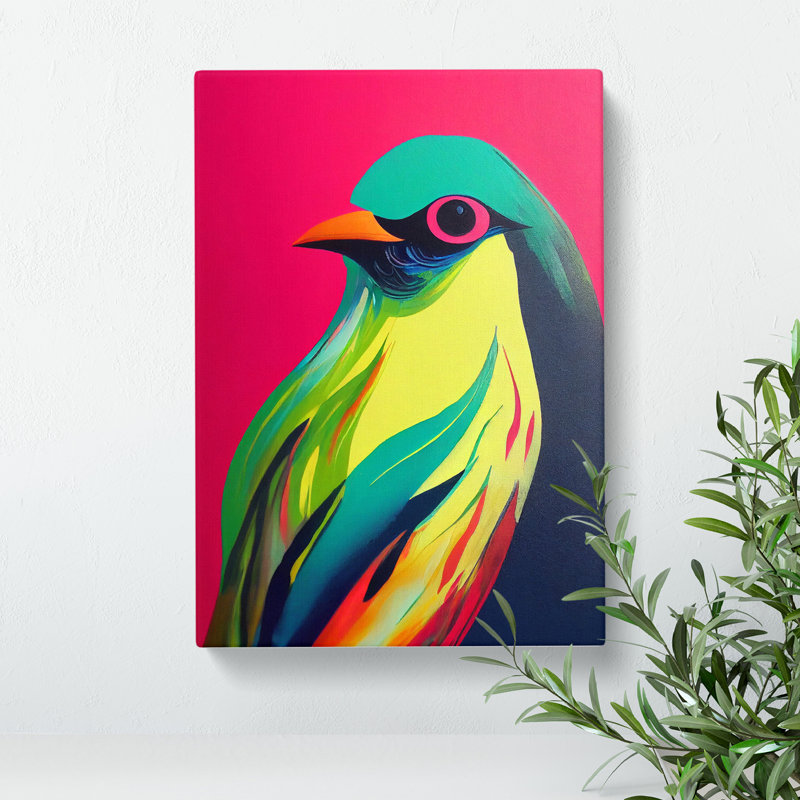 Bird Painting - Wrapped Canvas, 60cm H x 40cm W x 3cm D