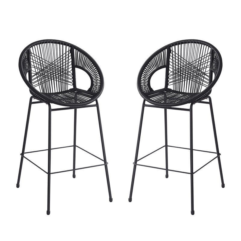 Tabouret de bar Ferrara, Noir