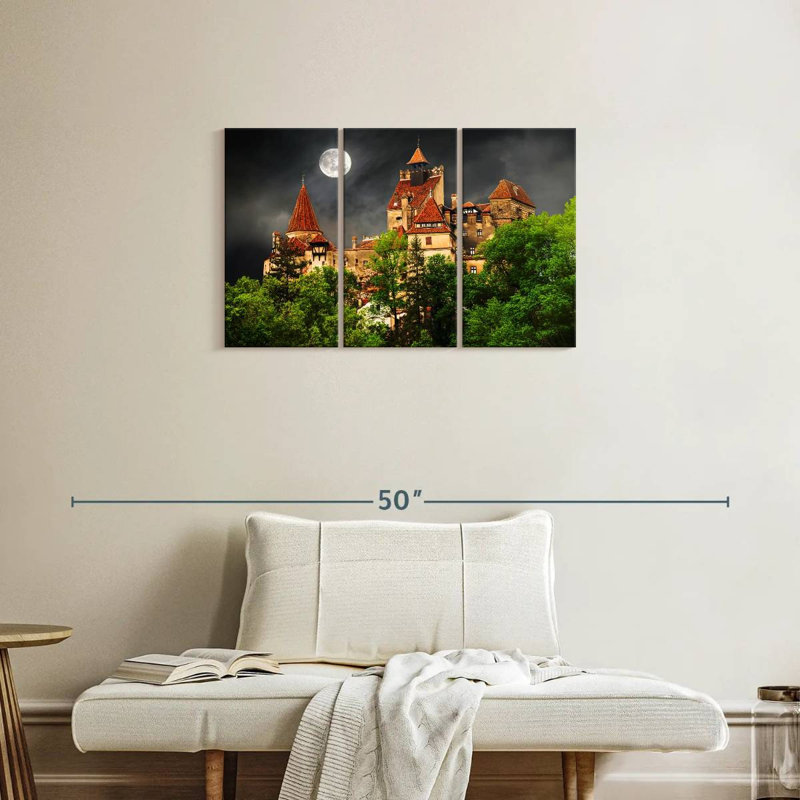 Lilie Moonlit Dracula Castle, 20" H x 33" W