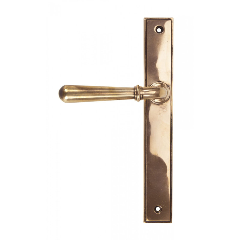 Newbury Door Handle, Polished Bronze