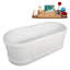 Baignoire autoportante 67 "avec drain interne Streamline-101697825