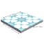 Carrelage mural et de sol Taza 8" x 8" dans les tons bleus-66577845