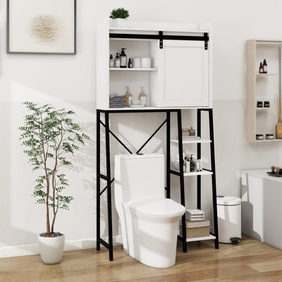 Armoire de rangement au-dessus de la toilette