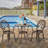2 - Person Metal Patio Dining Set with Round Table , Cushions Included
