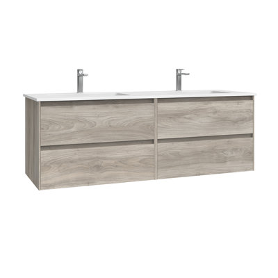 Meuble-lavabo mural 55,5 po Perla