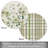 Green Fields 4 Pack Round Reversible Easy Care Placemats