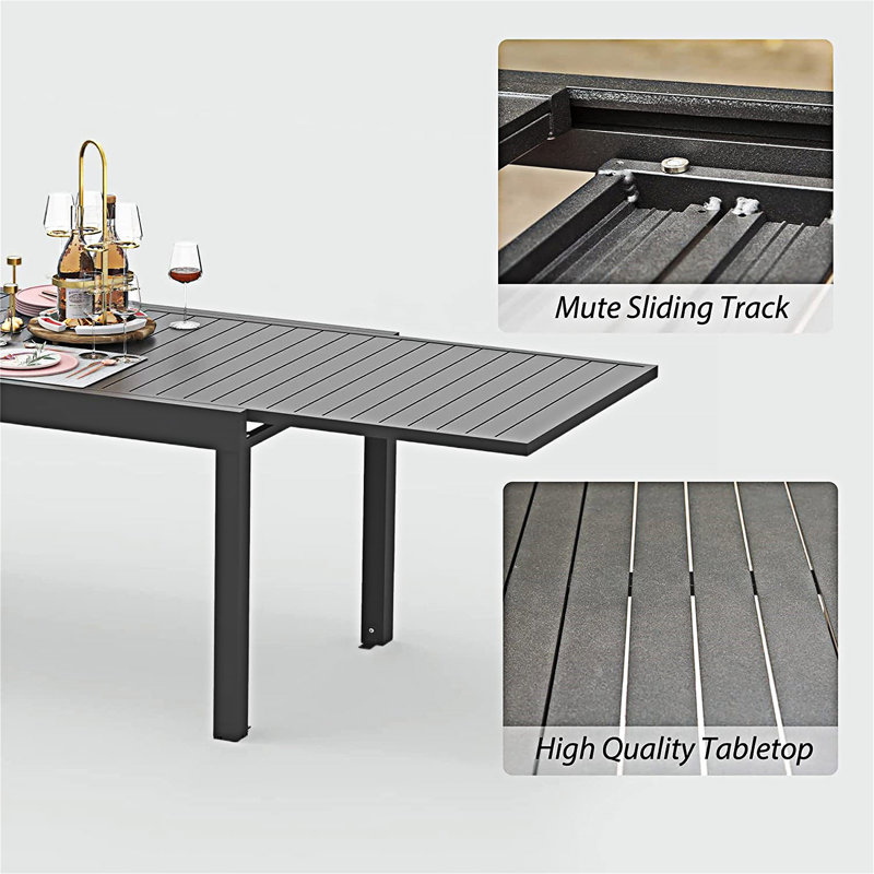 Large Extendable Patio Dining Table