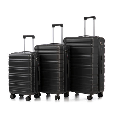 HIFINE TOURIST 20 "/ 24" / 28 "3 pièces / ensemble en valise à roulettes ABS, valise de transport, serrure à combinaison