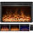 Electric Fireplace 40" Electric Fireplace Inserts Recessed Fireplace Heater With Remote Control Adjustable Flame Colors Timer&Overheating Protection 750/1500W