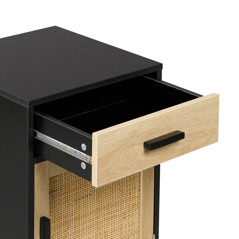 Ensemble de 2 tables de chevet Cirsten, Noir