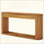 Console étroite cannelée avec rangement pour canapé d'entrée, couloir, porte d'entrée et salon