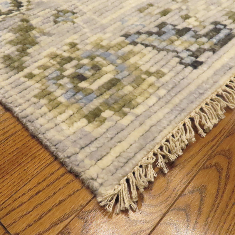 Cascade Collection Hand Knotted Wool Floral Area Rug