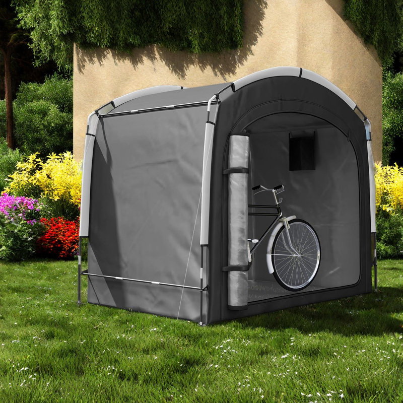 Remises portatives avec rangement, abri à vélo Oxford 210D pour l'extérieur