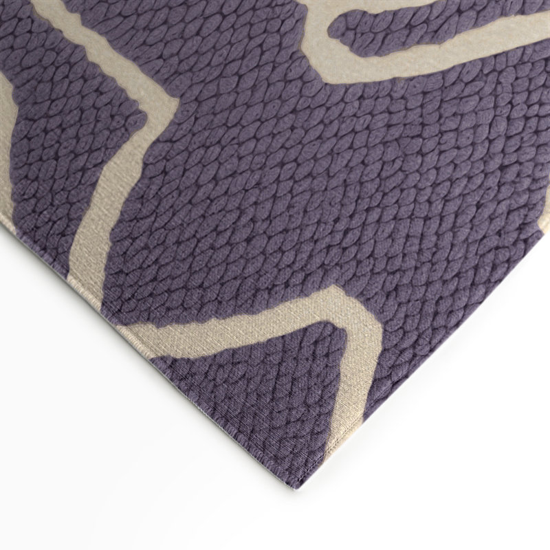Tapis mauve intérieur et extérieur Trellis, Rectangle 9 pi x 12 pi