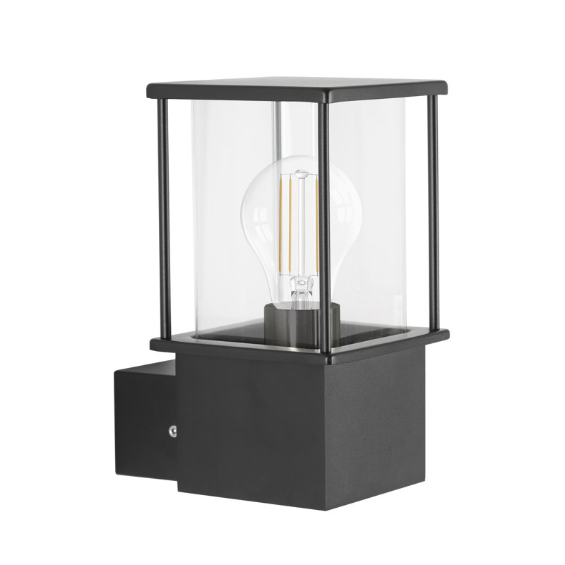 Levis 22.6cm H Outdoor Wall Lantern, Black