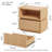Fluted Modular Combination Nightstand With Open And Closed Drawers-2079517051