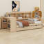 Lit de jour d'angle avec bureau, tiroirs de rangement, port de chargement et tablettes-1791999078