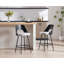 Kawakami Upholstered Counter Stool with Metal Frame-911487370