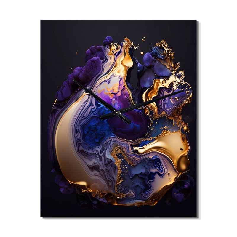 Inha - Horloge murale à encre liquide, H 28 po x l 12 po