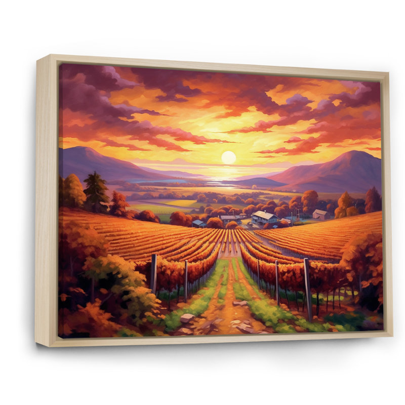 «Valley Getaway IV», reproduction sur toile, H 12 po x l 20 po x P 1 po, Cadre naturel flottant