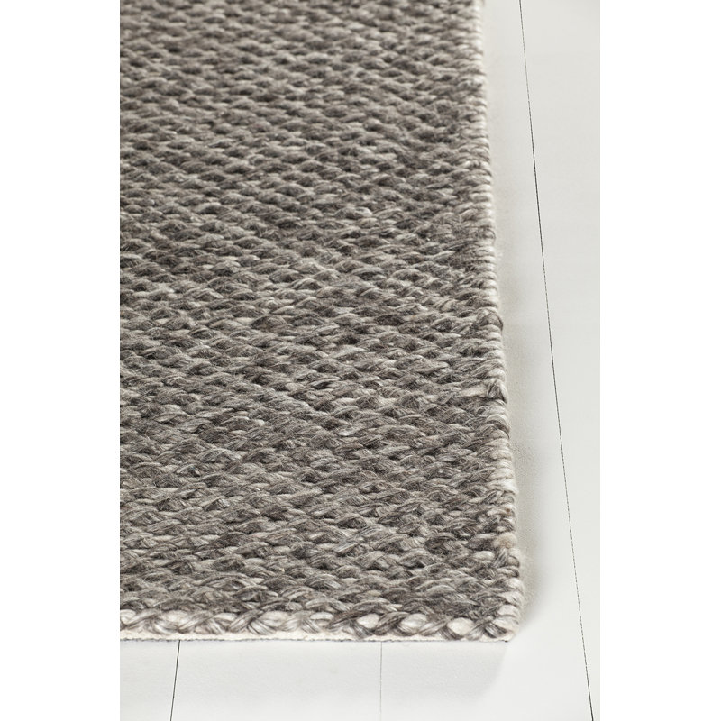 Ira Hand Woven Wool Area Rug, Rectangle 5' x 7'6"