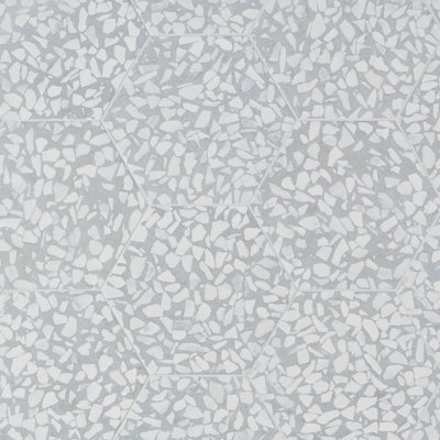 Carreau de sol et de mur en porcelaine de 9 po à aspect terrazzo de Jurassic Hex (8,07 pieds carrés / caisse)
