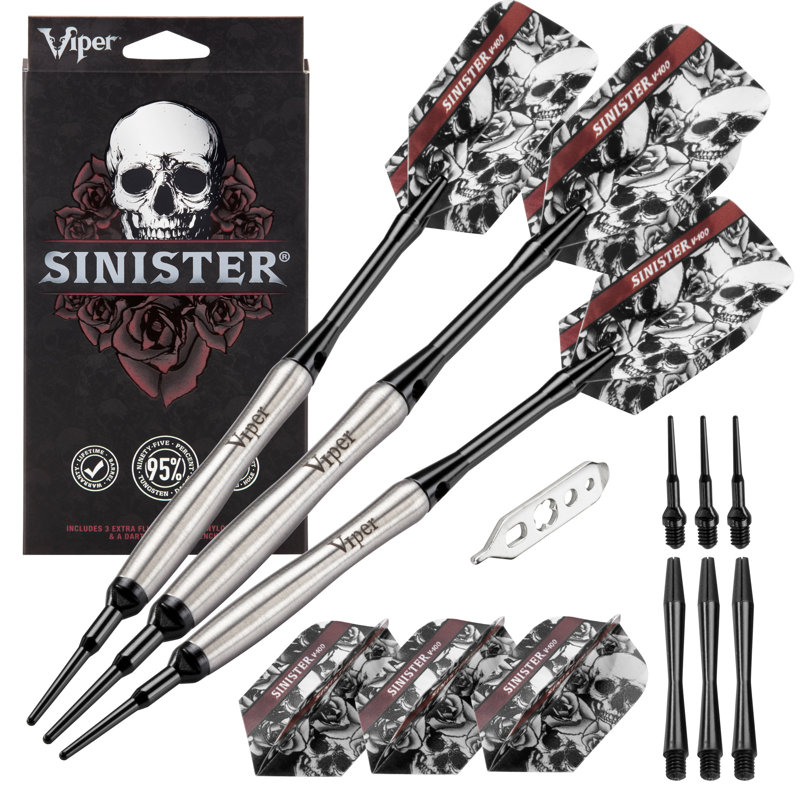 Ensemble de fléchettes 14 pièces Sinister