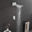 Système de douche en cascade mural avec douche à main