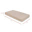 Cocoa Stripe Muslin Crib Sheet