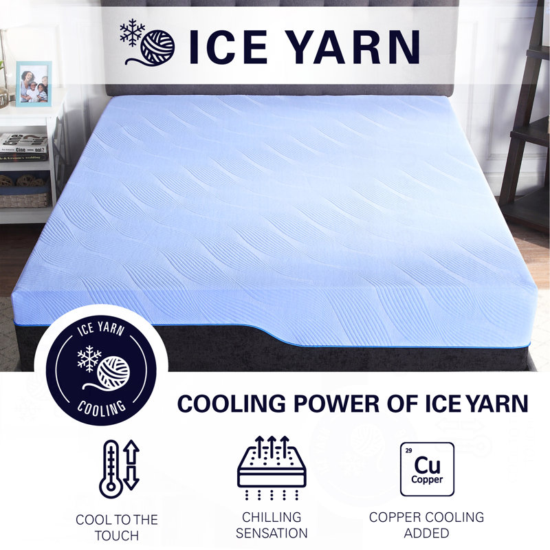 12 Inch Cooling Gelcare Memory Foam And Coil Kids Mattress, Twin XL