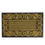 Paillasson rectangulaire noir et brun 17,75 po x 29,5 po