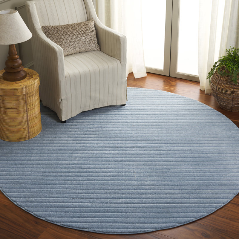 Josmarie Performance Solid Color Rug, Round 6'7"