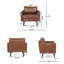 Fauteuil club de 34,75 po Venya-71521149