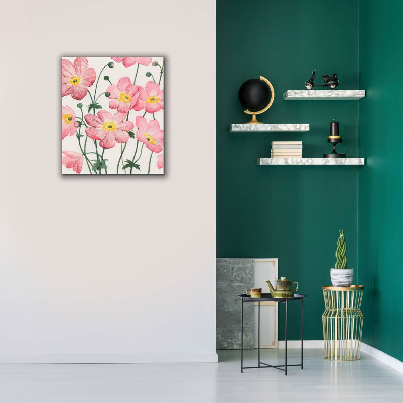  «Sidewalk Anemones 1» par Grace Popp, art mural sur toile, 26 po x 30 po