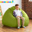Fauteuil à billes Jaxx Gumdrop de qualité commerciale pour environnement éducatif, grand format - vinyle de qualité supérieure - vert-1712744394-1712744392