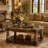 Villa Valencia Wood and Marble Coffee Table - Classic Chestnut