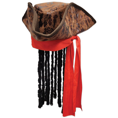 Caribbean Pirate Hat - Pack of 6