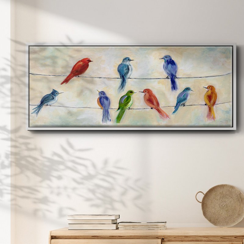 Chatter - toile encadrée, H 24 po x l 60 po