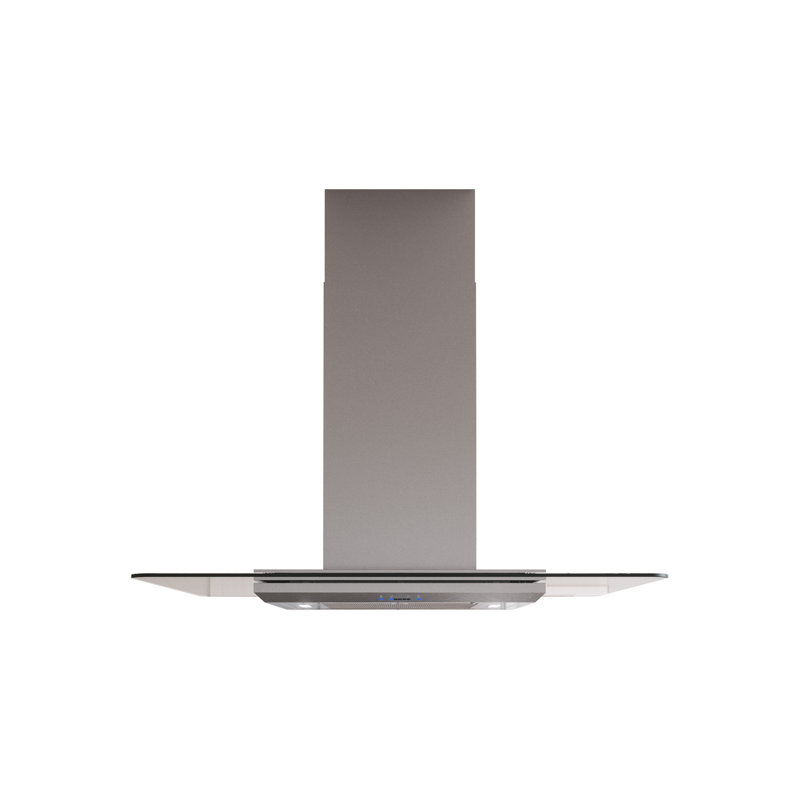 Core 42" 600 CFM Convertible Island Range Hood in Stainless Steel with Nightlight