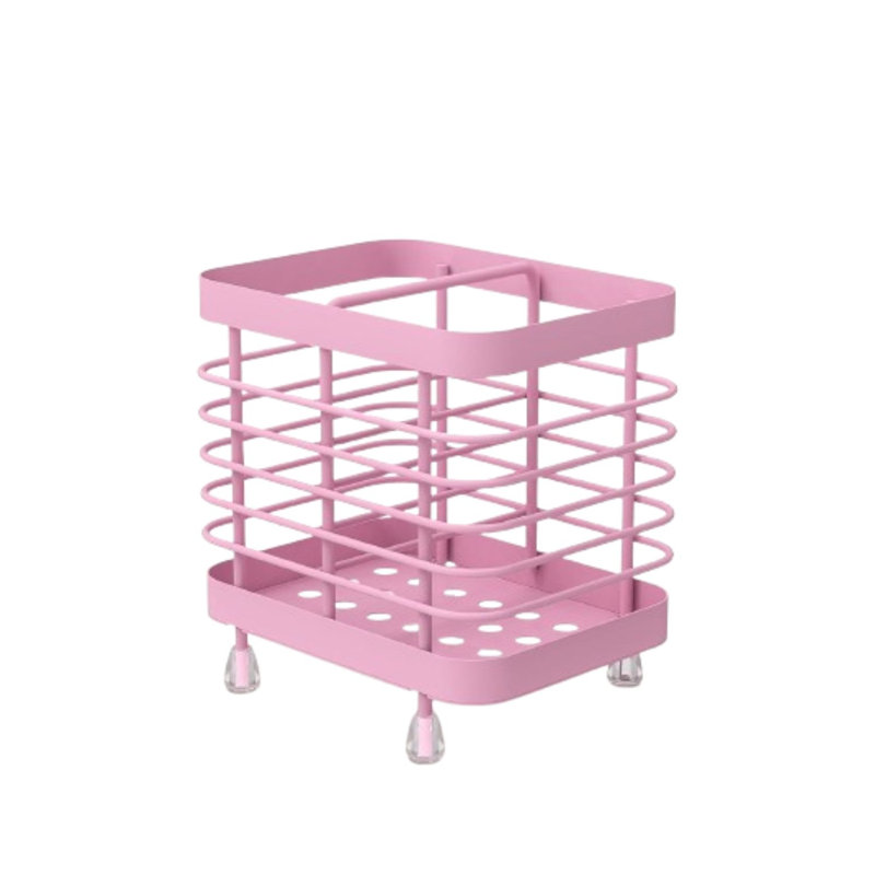 Pink Stainless Steel Toothbrush Holder