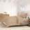 Housse de couette texturée 100% coton gaufré nid d'abeille avec taies décoratives