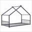 Structure de lit simple en métal - Aucun sommier requis, noir, capacité de 350 lb