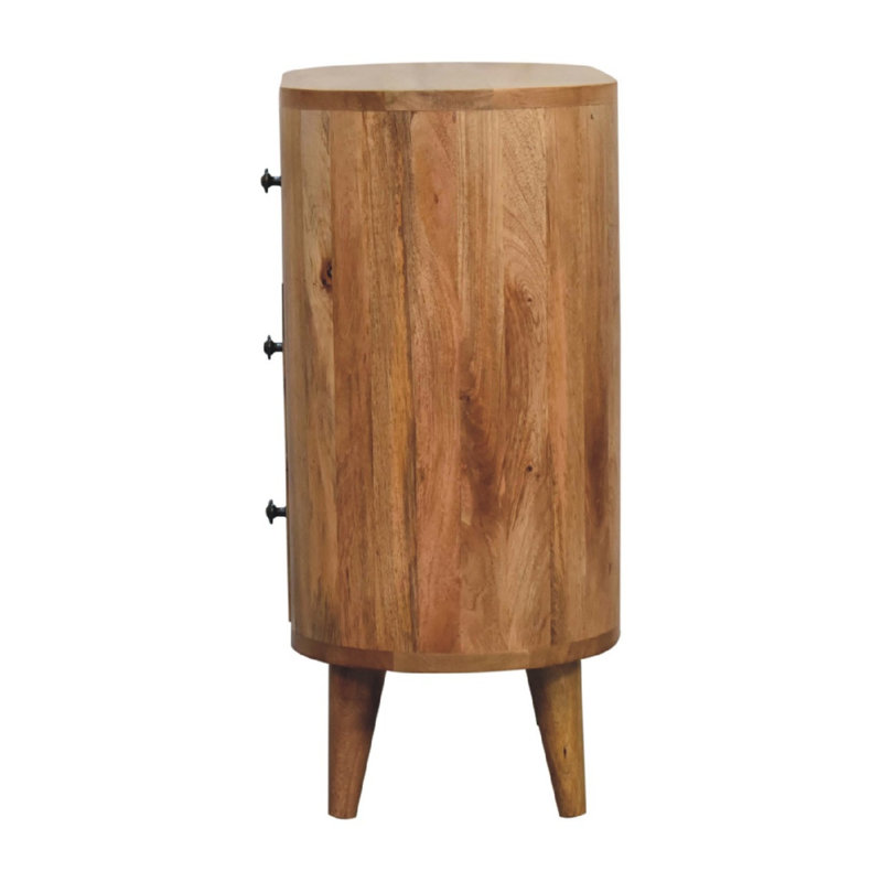 Solid Wood Rectangle Accent Cabinet