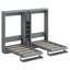 Dual Murphy Beds With Cabinets And Shelves-216933132