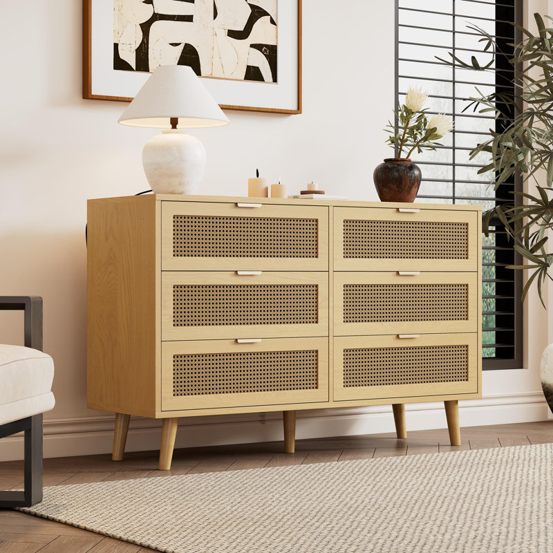 Chest Of Drawers With 6 Drawers, Oak