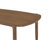 Walnut 5-Piece Oval Solid Wood Dining Set