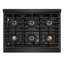 ZLINE Autograph 36" Paramount Dual Fuel Range w/ 6 Burners & Champagne Bronze Accents (SDRZ-36-CB)-1091892189-1091892206-1091892209