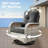Three-Piece Outdoor Swivel Chair Set-1847364725