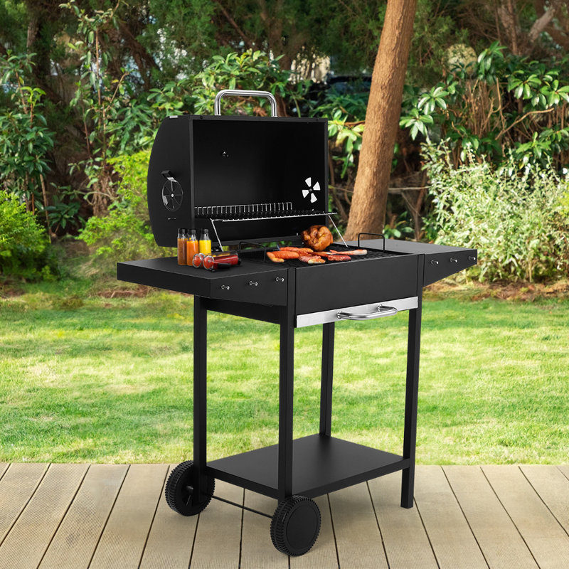 Dakota Fields Charone 119cm W Portable Charcoal Grill