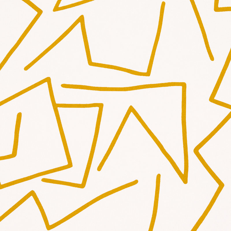 Papier peint Schumacher x Hadiya Williams Tangent, Ocre